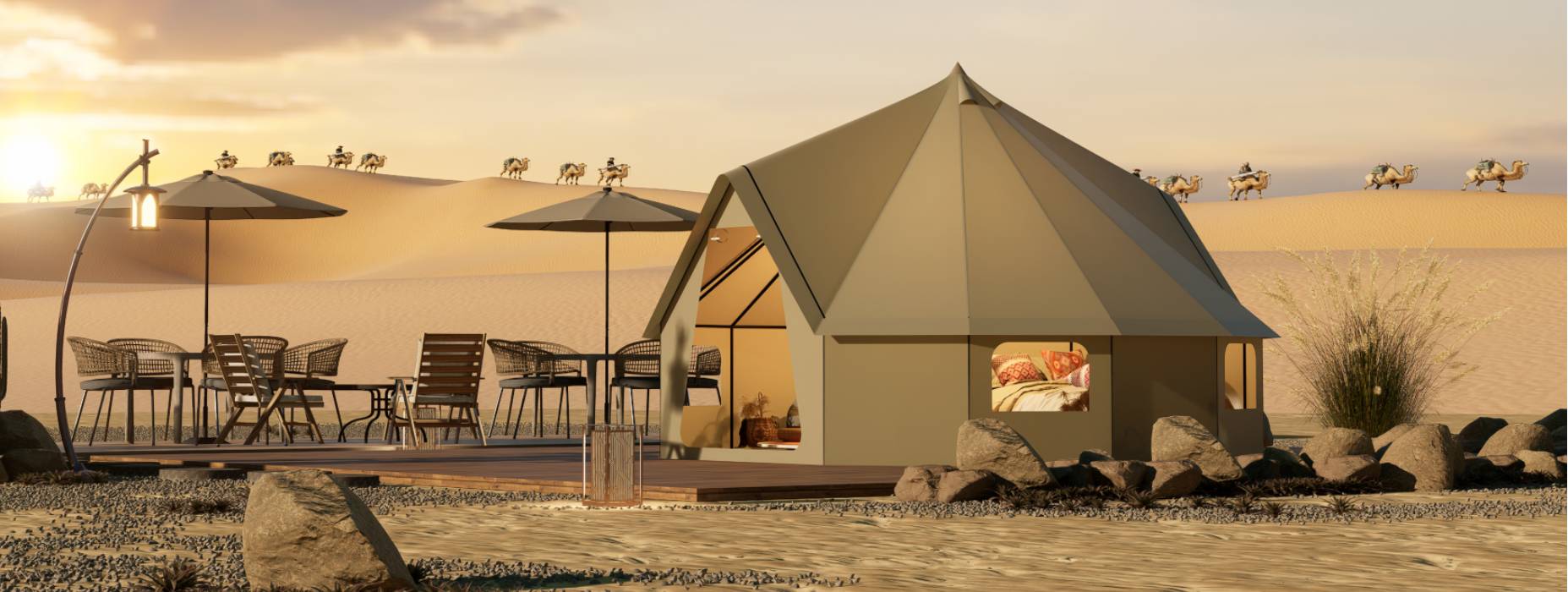 策勒县露营酒店帐篷产品